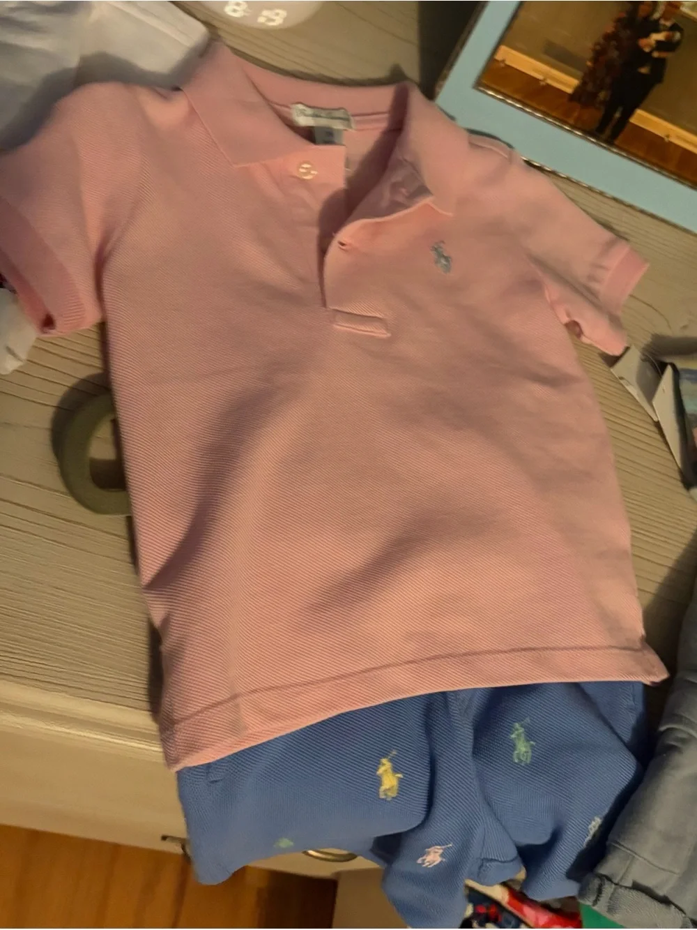 Ralph Lauren Light Pink Short Sleeve Polo for Kids